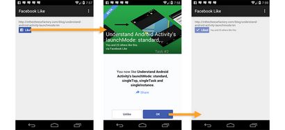 Comment ajouter un bouton natif Facebook Like à votre application Android en utilisant SDK Facebook pour Android v4