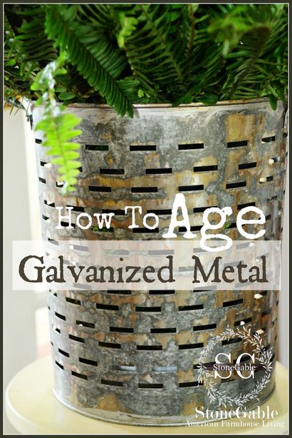 WIE galvanisiertem Metall nach Alter