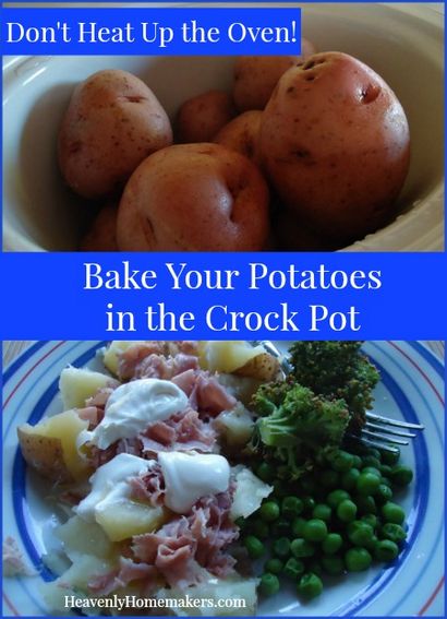 Comment faire cuire les pommes de terre dans un pot Crock (sans papier), Homemakers céleste