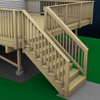 Wie ein Deck Holz Treppen und Treppengeländer bauen