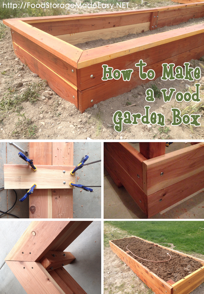 Wie ein Holzgarten Box, Nahrungsmittelspeicher Made Easy to Build
