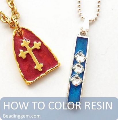 Comment Couleur résine pour la fabrication de pendentifs et autres bijoux ~ Le perlage Gem Journal