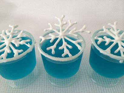 HowToCookThat gâteaux, Dessert - Chocolat, Disney Frozen Snowflakes Coupes Jelly - HowToCookThat