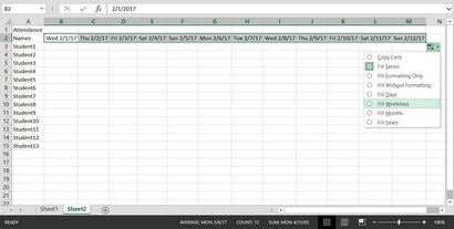 Comment faire pour créer une feuille de présence de base dans Excel - Microsoft Office