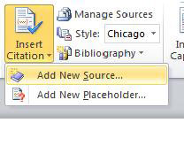 Comment faire pour créer une bibliographie utilisant Word, Scribendi