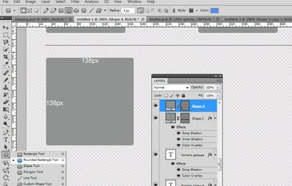 Comment faire pour créer une mise en page du site propre dans Photoshop, la mise en page Web