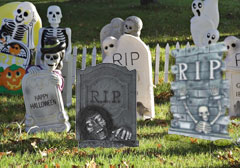 Comment faire pour créer un cimetière Halloween, Halloween de cimetière Conseils d'affichage