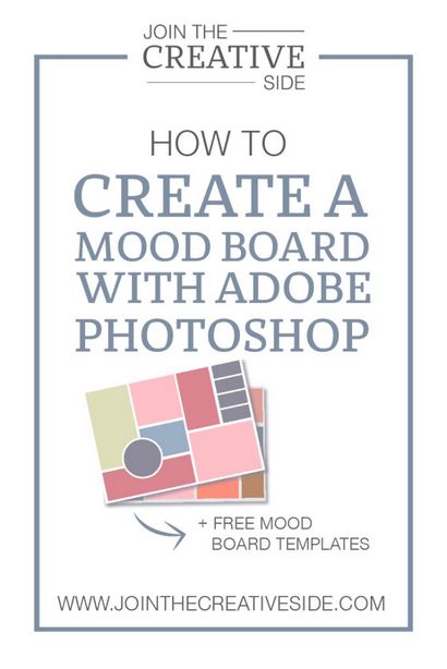 Wie ein Moodboard mit Adobe Photoshop FREE Vorlagen erstellen - An der Creative Seite