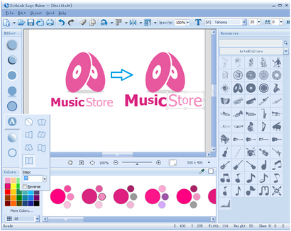 Comment créer un logo Société Musique avec Easy Steps