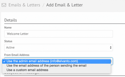 Comment créer un courriel - Modèle de lettre, Elvanto Aide