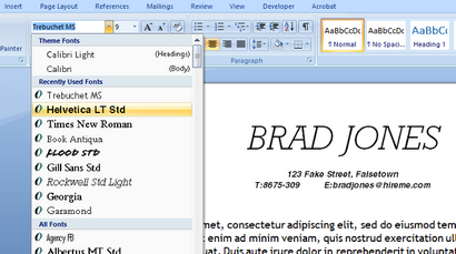 So erstellen Sie eine Resume-Vorlage mit Microsoft Word