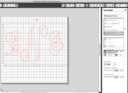 So erstellen Sie eine einfache Vinyl-Monogramm Silhouette Tutorial