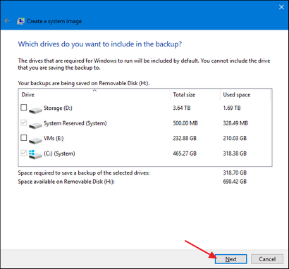 Wie man eine System-Image-Sicherung in Windows 7 erstellen, 8 oder 10
