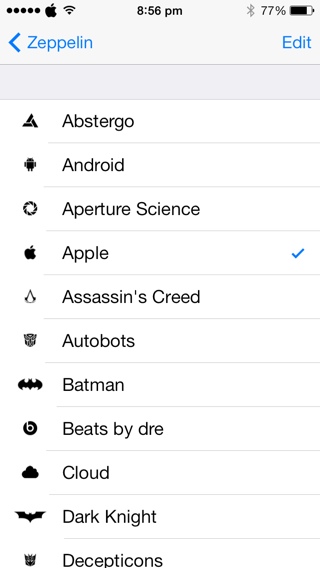 Comment créer des Zeppelin Logos sur iOS 8