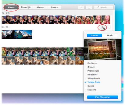 Comment créer des diaporamas instantanés en photos pour Mac et iOS, Macworld