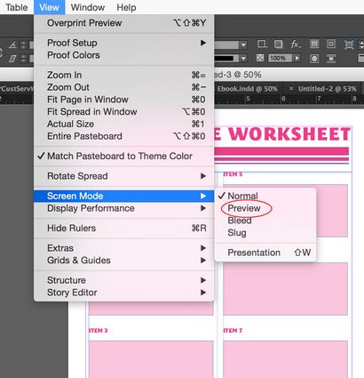 Comment créer votre propre Worksheets Dans Adobe InDesign