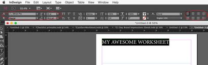 Comment créer votre propre Worksheets Dans Adobe InDesign