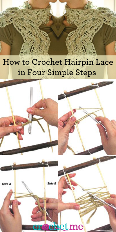 Wie häkeln Hairpin Spitze in vier einfachen Schritten
