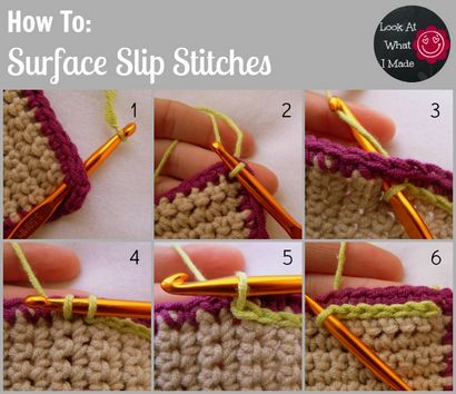 Comment Crochet Stitches Slip de surface - Regardez ce que j'ai fait