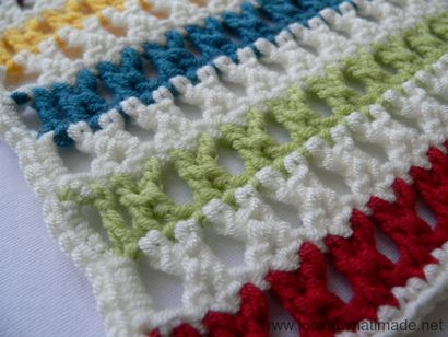 Comment Crochet Treble Point de croix (K-point) - Regardez ce que j'ai fait