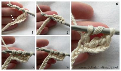 Comment Crochet Treble Point de croix (K-point) - Regardez ce que j'ai fait