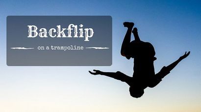 Comment faire un backflip sur un trampoline, trampoline pour vous