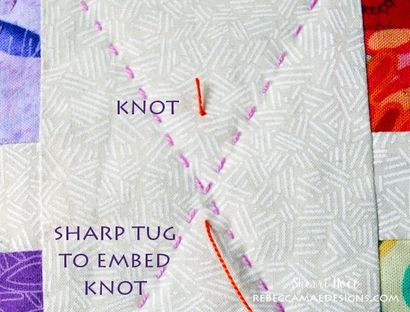 Wie groß Stich Handquilt mit Perle Cotton Tutorial zu tun