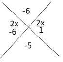 Wie Kreuzmethode Factoring zu tun