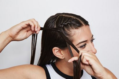 Comment faire double Tresses néerlandais sur vous-même, PopSugar Beauté