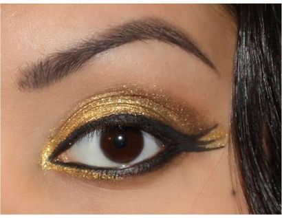 Wie Gold-Augen-Make-up zu tun