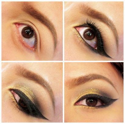 Wie Gold-Augen-Make-up zu tun