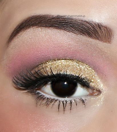 Comment faire le maquillage des yeux d'or Glitter Tutorial, Beauté Indian Touch