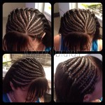 How to do Cornrows halben Kopf