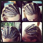 Comment faire cornrows demi-tête