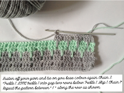 How to do larksfoot häkeln Stich