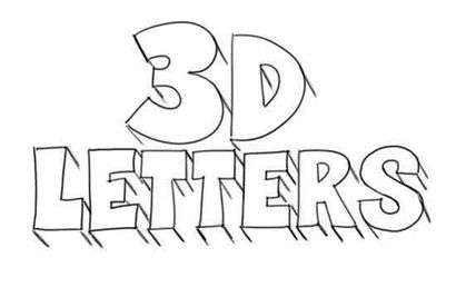 Comment dessiner des lettres 3D