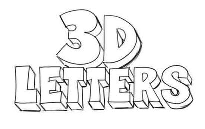 Comment dessiner des lettres 3D