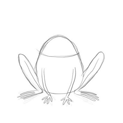 Comment dessiner une grenouille de bande dessinée - Dessin usine