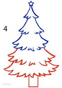 Comment dessiner un arbre de Noël (étape par étape Photos), Cool2bKids