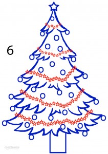 Comment dessiner un arbre de Noël (étape par étape Photos), Cool2bKids