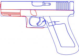 Comment dessiner une arme à feu, étape par étape, des fusils, des armes, GRATUIT Dessin Tutoriel en ligne, a ajouté Dawn,