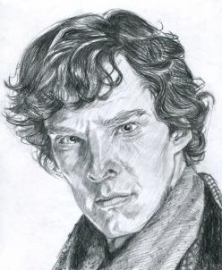 Wie Benedict Cumberbatch, Sherlock Holmes, Schritt für Schritt, Portraits, Menschen, online Zeichnen