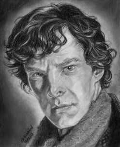 Wie Benedict Cumberbatch, Sherlock Holmes, Schritt für Schritt, Portraits, Menschen, online Zeichnen