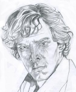Wie Benedict Cumberbatch, Sherlock Holmes, Schritt für Schritt, Portraits, Menschen, online Zeichnen