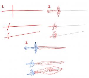 Wie Blades zum Zeichnen, Malen Schwerter, Schritt für Schritt, Schwerter, Waffen, kostenlose Online-Zeichnung Tutorial, Added (wie Blätter zeichnen) Wie Blades zum Zeichnen, Malen Schwerter, Schritt für Schritt, Schwerter, Waffen, kostenlose Online-Zeichnung Tutorial, Hinzugefügt