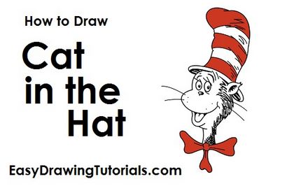 Comment dessiner chat dans le chapeau