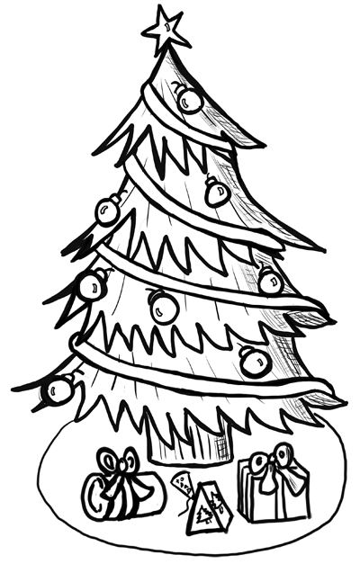 Comment dessiner étape par étape des arbres de Noël Dessin Leçon - Comment dessiner étape par étape Dessin Tutoriels