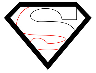 How To The Superman Logo To Draw - Zeichne Zentral