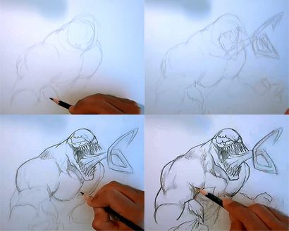 Comment dessiner Venom - dessin et tutoriels peinture numérique en ligne