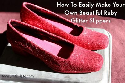 Comment faire facilement votre Belle Ruby Glitter Chaussons